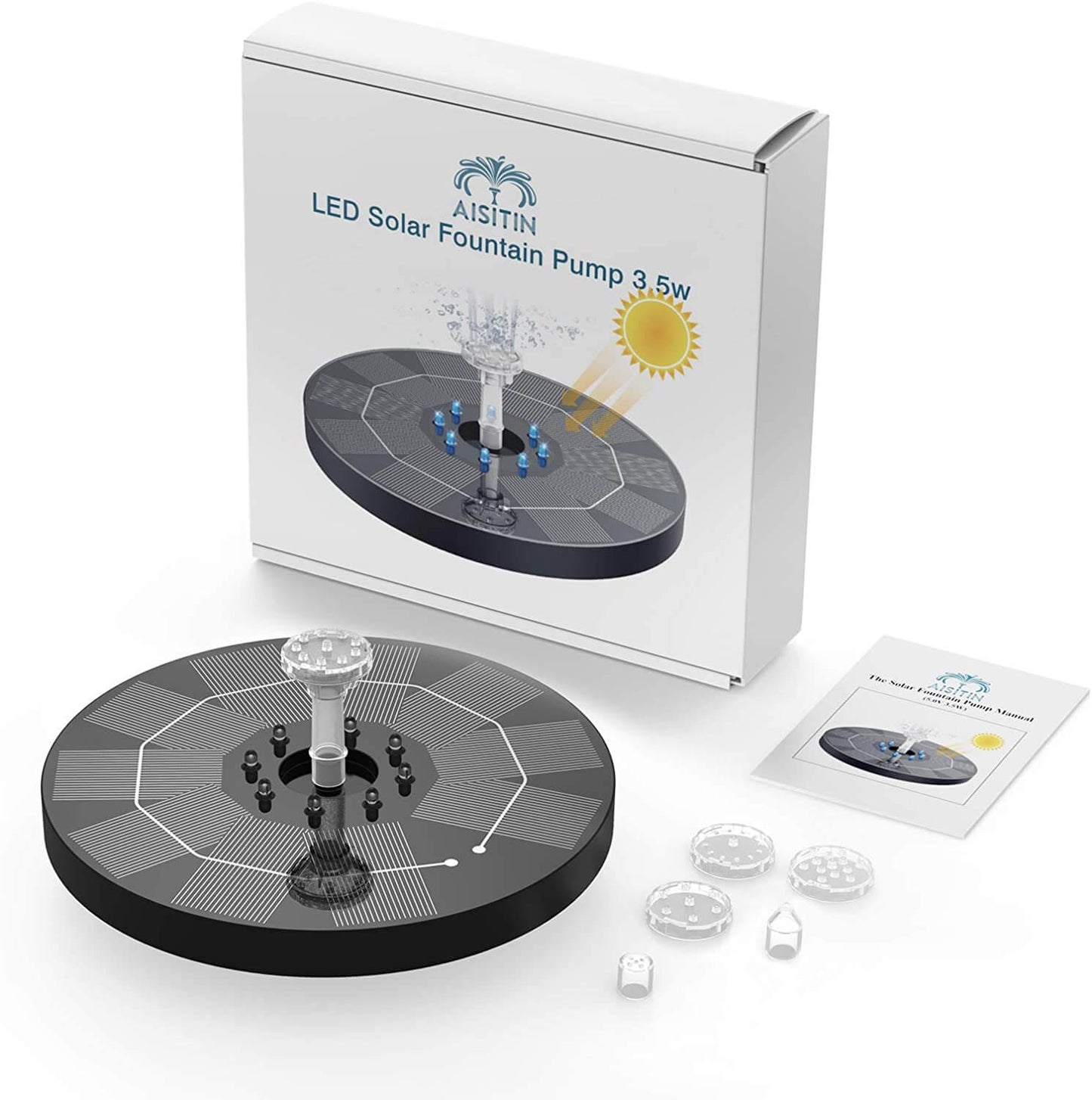 LED Solar Water Fountain