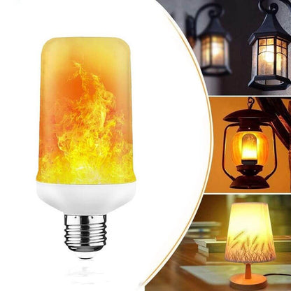 LED flame effect light bulb