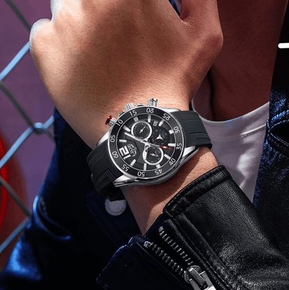LIGE Luxury Chronograph Sports Watch