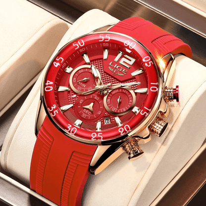 LIGE Luxury Chronograph Sports Watch