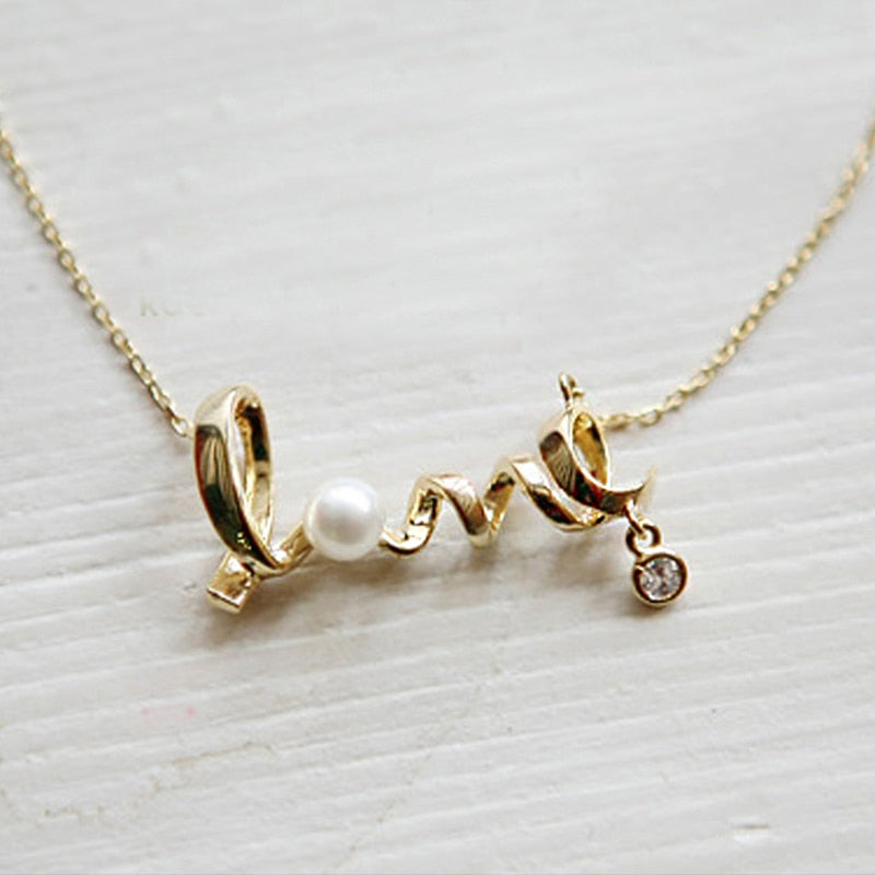 L.O.V.E. Pearl Necklace