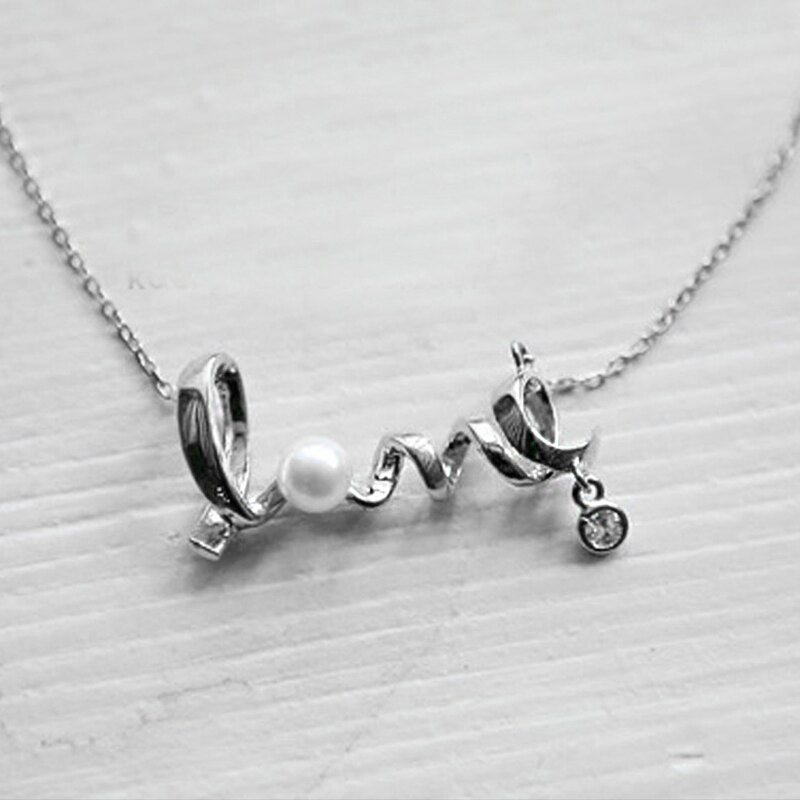 L.O.V.E. Pearl Necklace