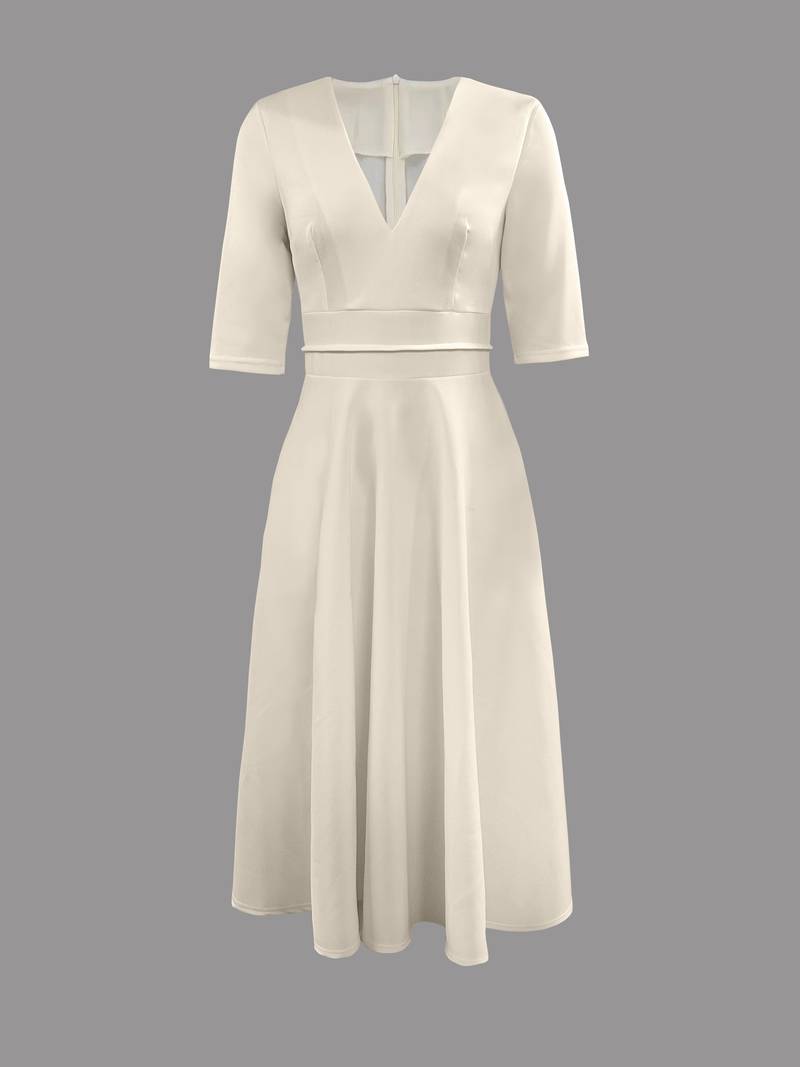 Ladies A-Line Swing Dress Retro 60s High Quality Fabric