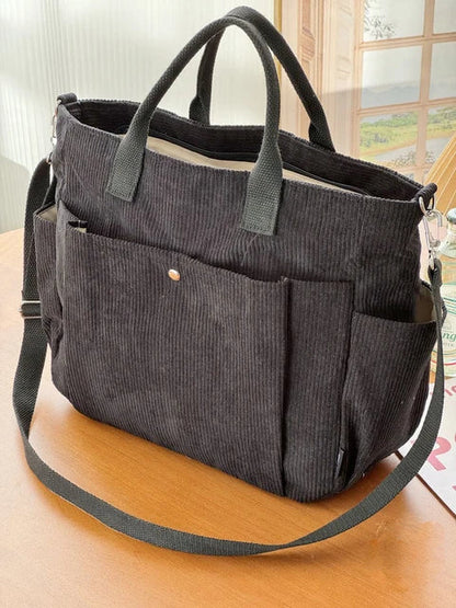 Ladies Bag Stylish Cord Material for Daily Use