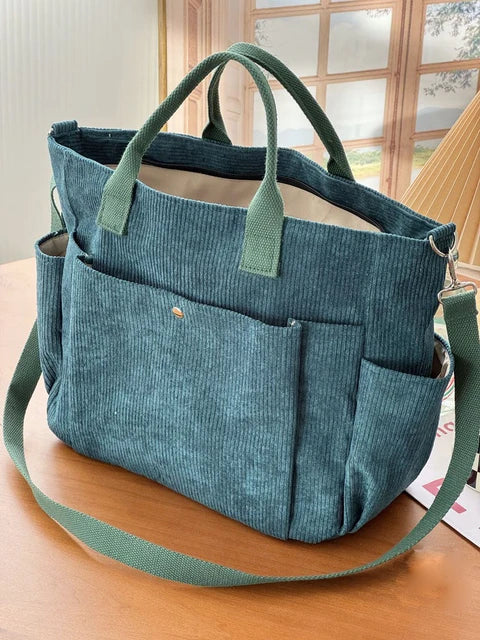 Ladies Bag Stylish Cord Material for Daily Use