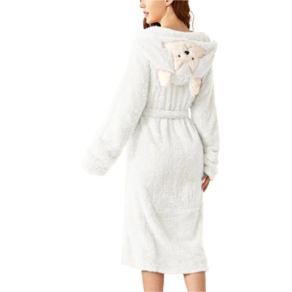 Ladies Bathrobe Soft Microfibre Cute