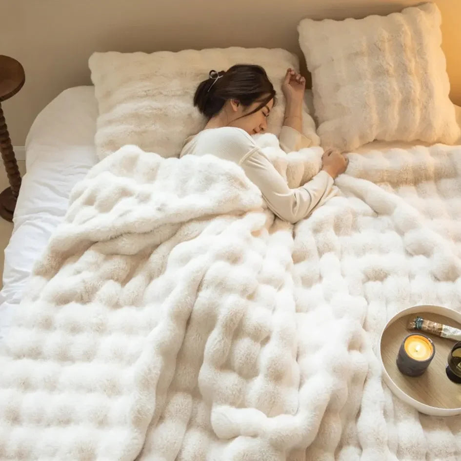 Ladies' Blanket Plysj Warm and Comfortable