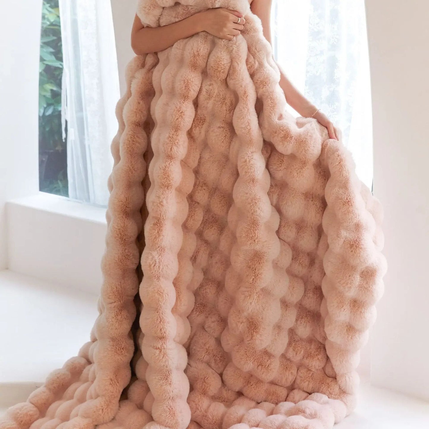 Ladies' Blanket Plysj Warm and Comfortable
