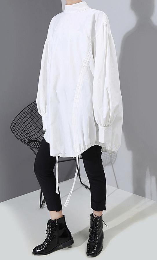 Ladies Blouse With Lantern Sleeves Casual Style
