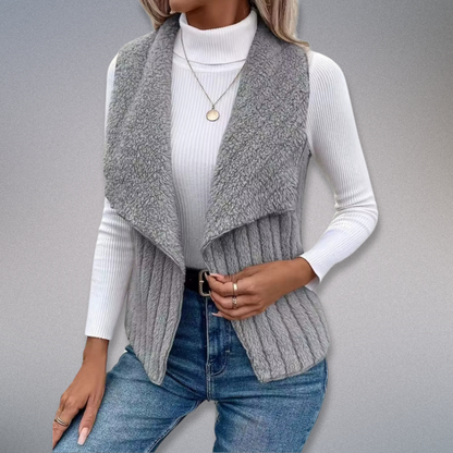 Ladies Cardigan Casual With Notch Collar Soft Material