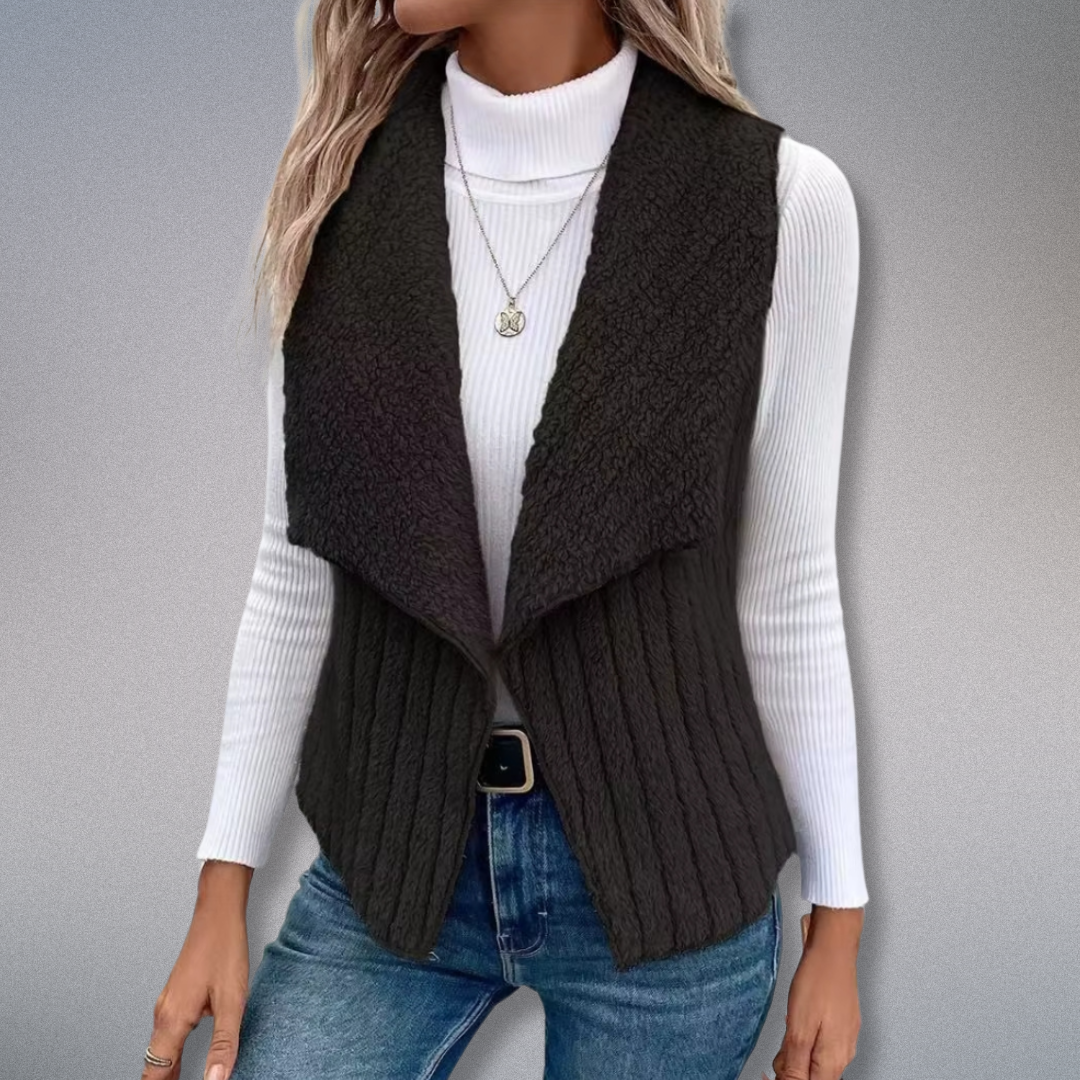 Ladies Cardigan Casual With Notch Collar Soft Material