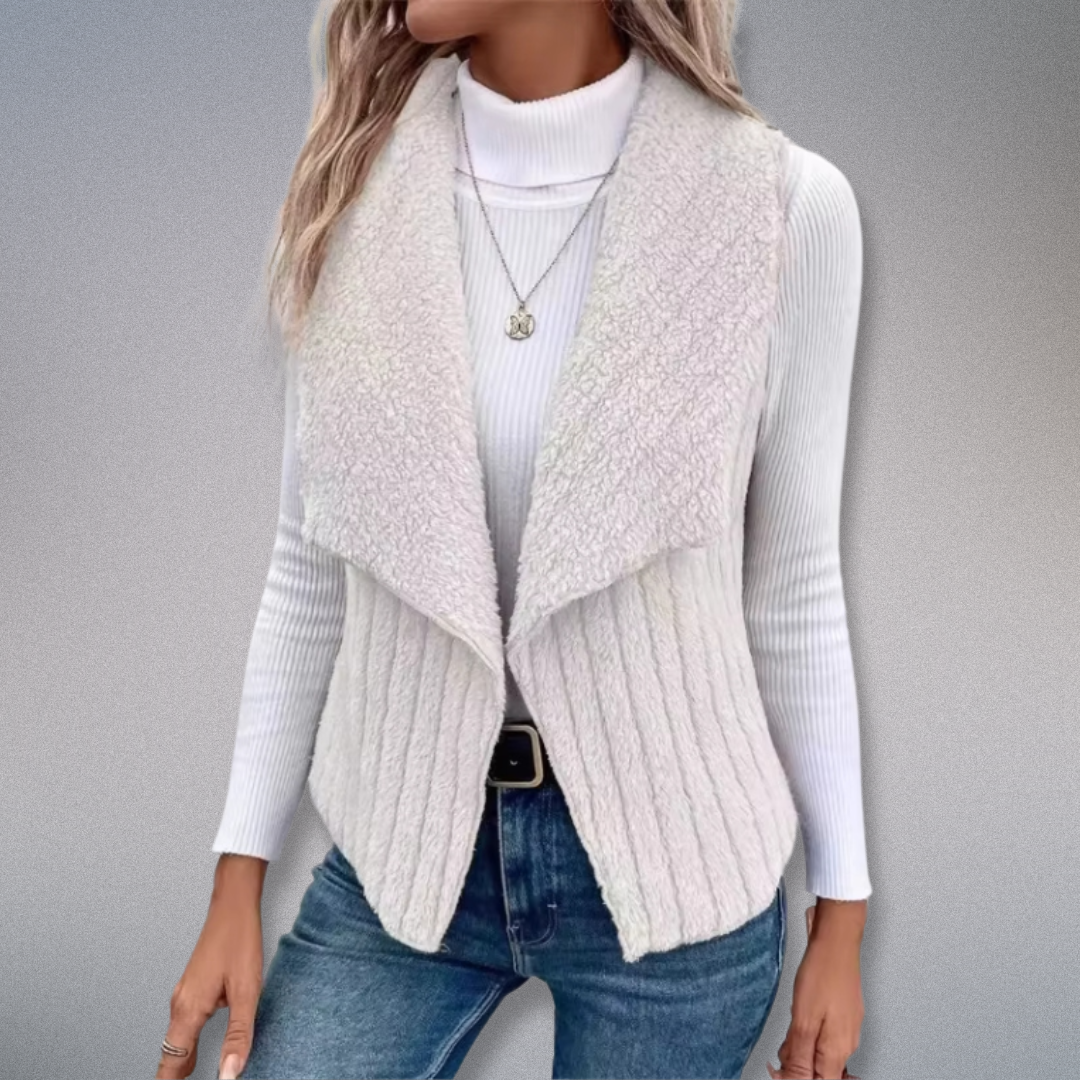 Ladies Cardigan Casual With Notch Collar Soft Material