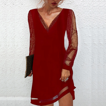Ladies Cocktail Dress Close-fitting