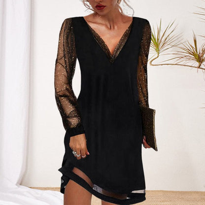Ladies Cocktail Dress Close-fitting