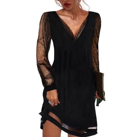 Ladies Cocktail Dress Close-fitting