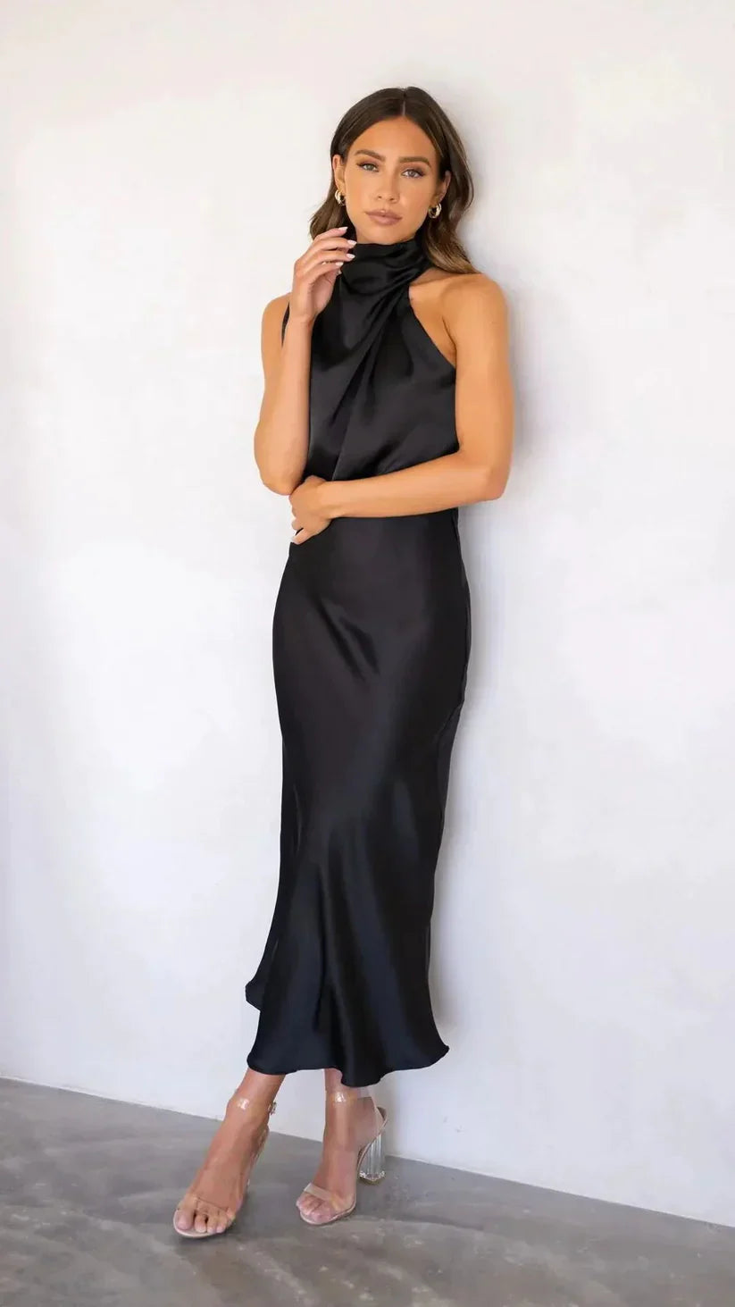 Ladies Dress Asymmetric Shoulder Cocktail Dress