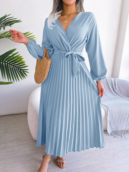 Ladies Dress Monochrome With Stand-up Collar Timeless Comfortable Dresses