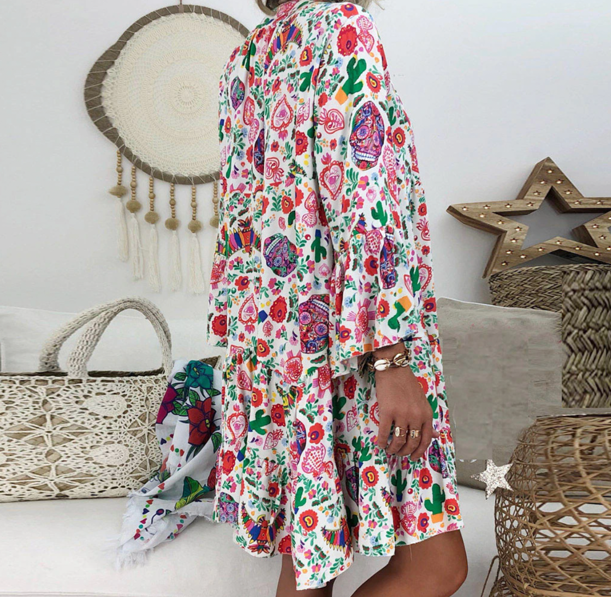 Ladies Dress Stylish Elegant High Quality Fabric for Party Dress and Summer Dress