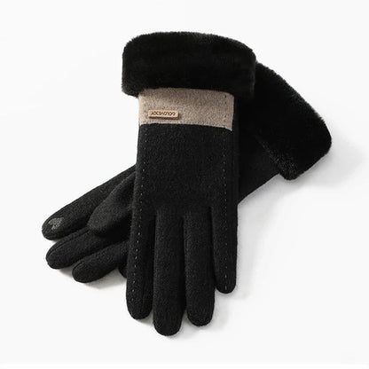 Ladies Gloves Plush Elastic Comfortable