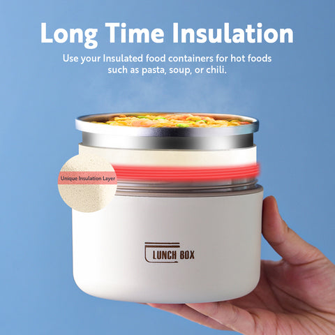 Ladies Insulated Breadbox Thermo Lunchbox Stainless Steel Layers
