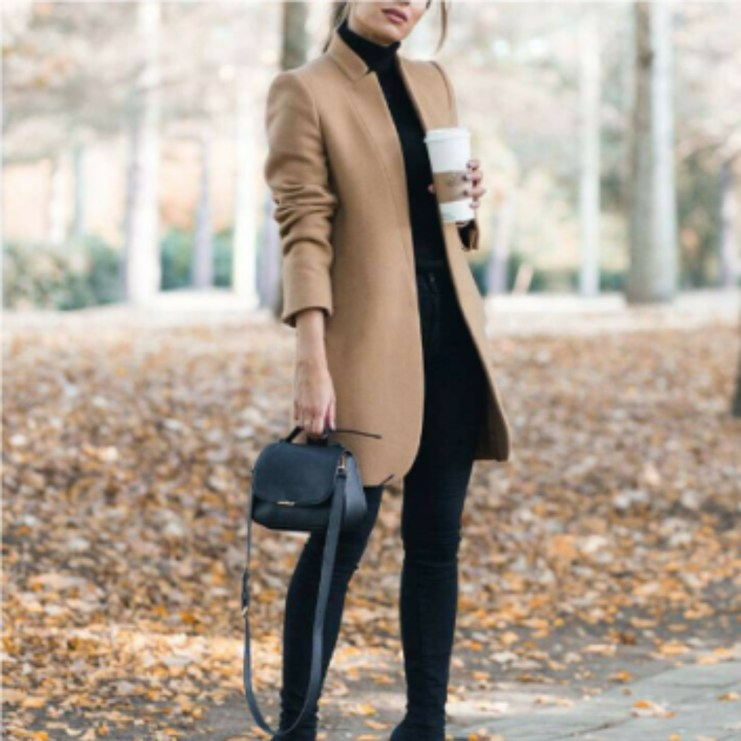 Ladies Jacket with stand-up collar Classic Wool blend