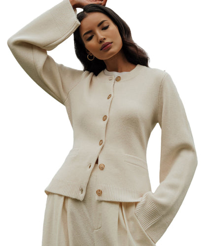 Ladies' Kashmir Cardigan with Buttons