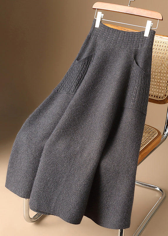 Ladies' Knitted Skirt with Pockets