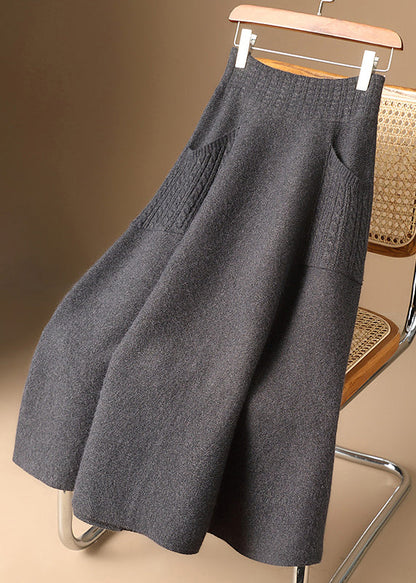 Ladies' Knitted Skirt with Pockets