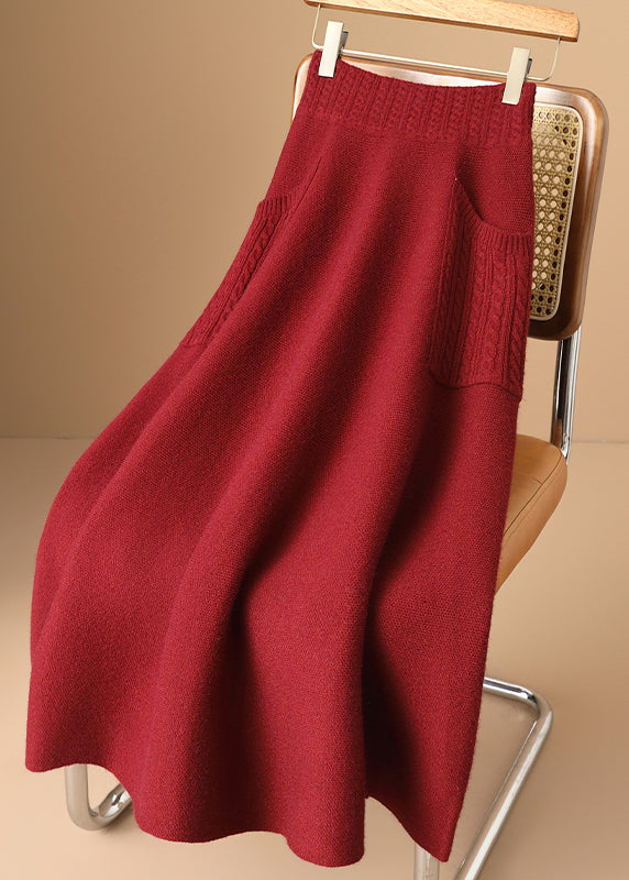Ladies' Knitted Skirt with Pockets