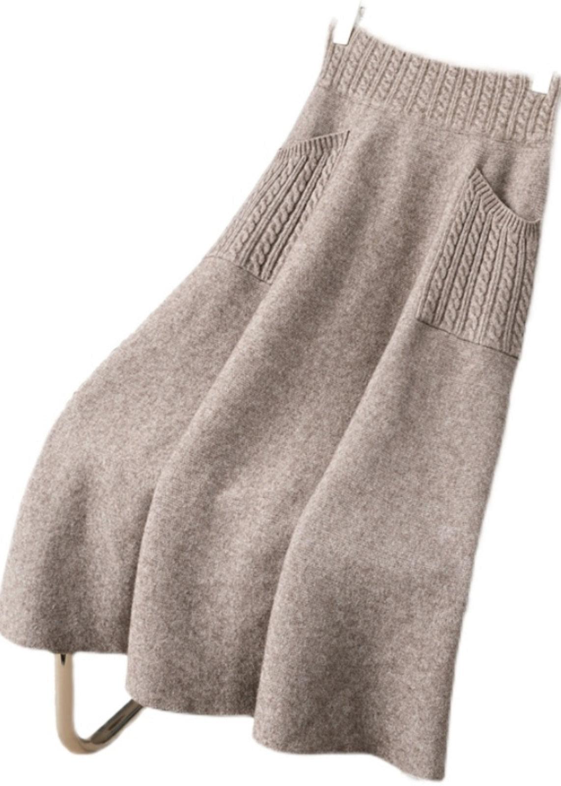 Ladies' Knitted Skirt with Pockets