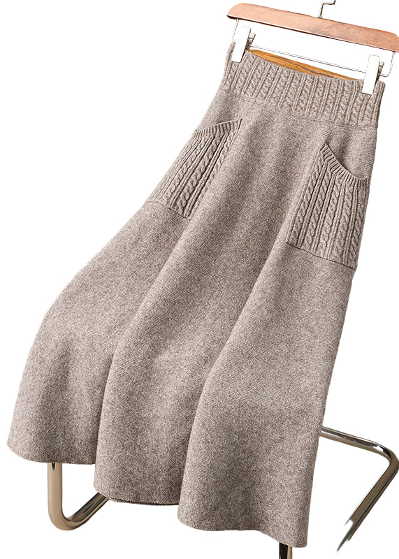 Ladies' Knitted Skirt with Pockets