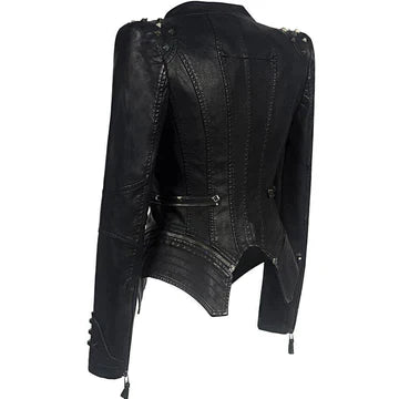 Ladies Leather Style Jacket Elegant Style Premium for Casual and Formal Outfits