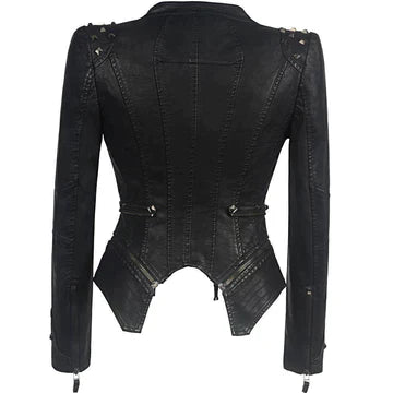 Ladies Leather Style Jacket Elegant Style Premium for Casual and Formal Outfits