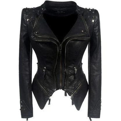 Ladies Leather Style Jacket Elegant Style Premium for Casual and Formal Outfits