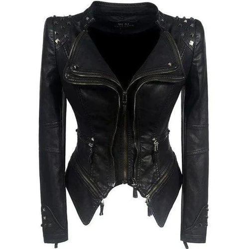 Ladies Leather Style Jacket Elegant Style Premium for Casual and Formal Outfits