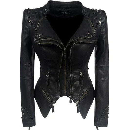 Ladies Leather Style Jacket Elegant Style Premium for Casual and Formal Outfits