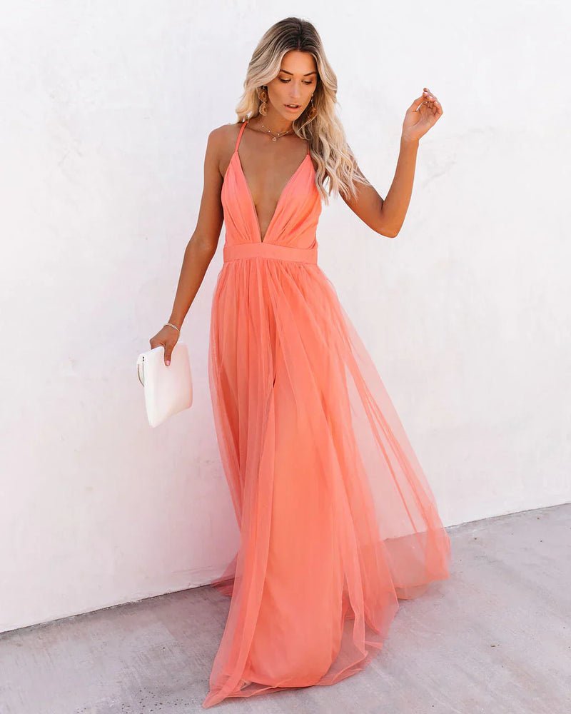 Ladies Long Dress Elegant Style High Quality Fabric for Special Occasions