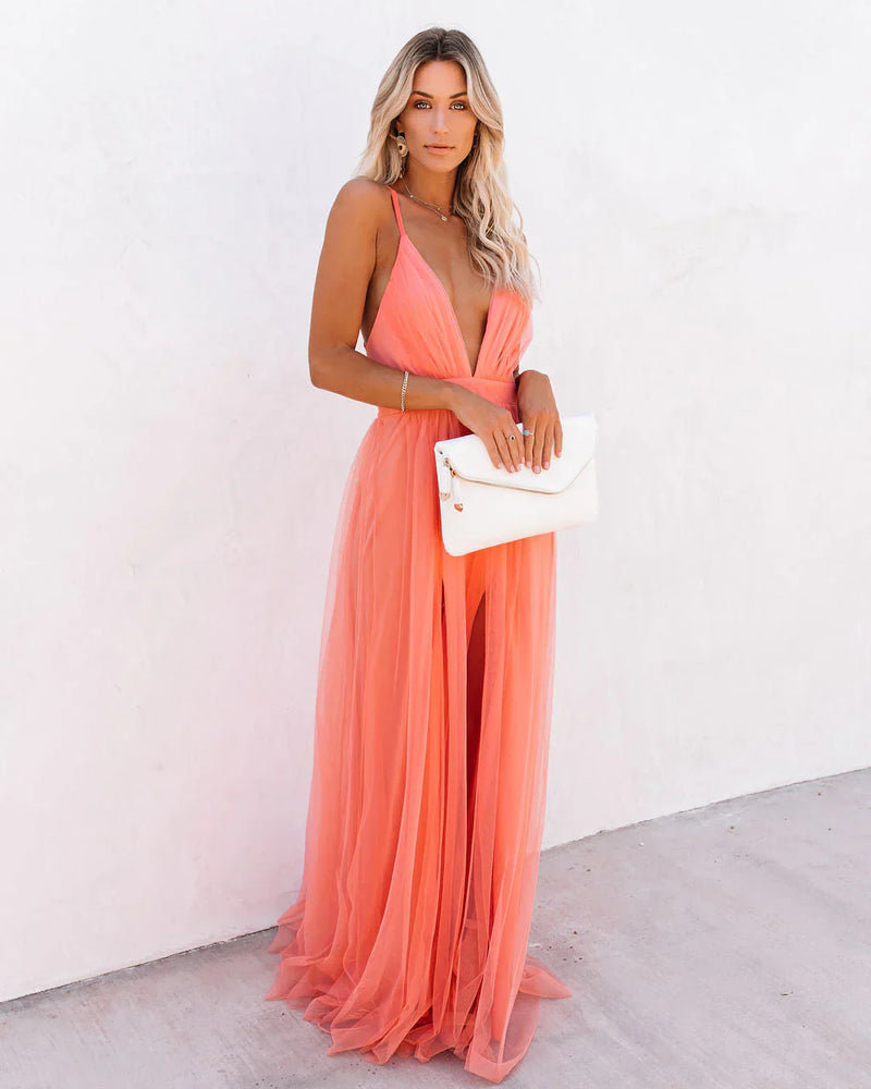 Ladies Long Dress Elegant Style High Quality Fabric for Special Occasions