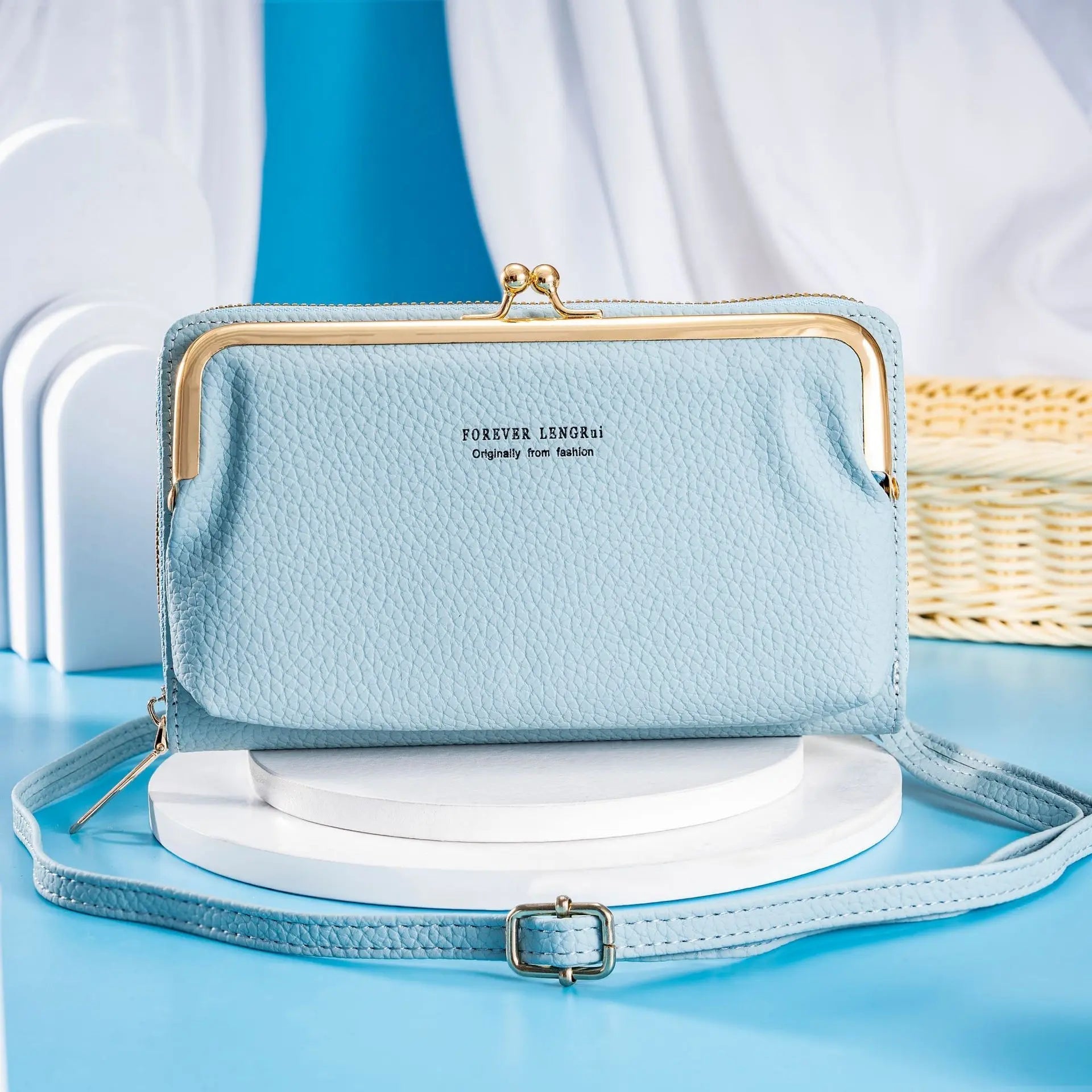 Ladies Multifunctional Bag with Cross Closure and Unique Design