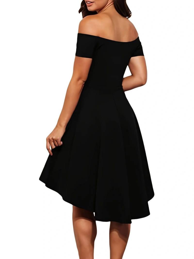 Ladies Off-The-Shoulder Dress Elegant Summer Dress Stylish Women's Clothing