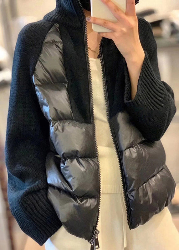 Ladies Parka With Zipper and Turtleneck Style for Winter - Trendy Parka Jacket Ladies