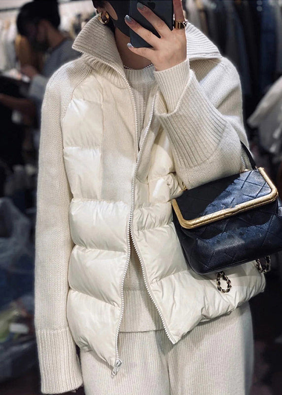 Ladies Parka With Zipper and Turtleneck Style for Winter - Trendy Parka Jacket Ladies