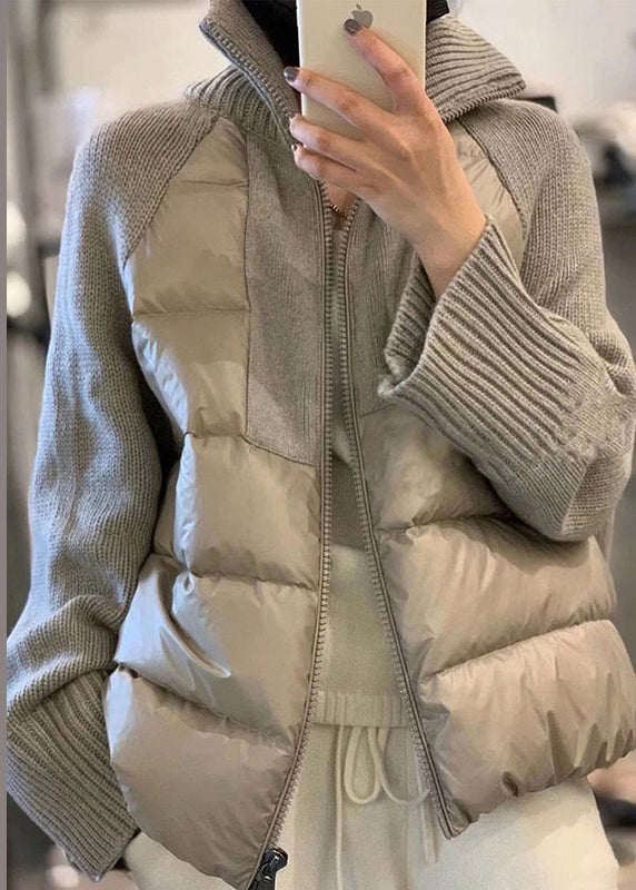 Ladies Parka With Zipper and Turtleneck Style for Winter - Trendy Parka Jacket Ladies
