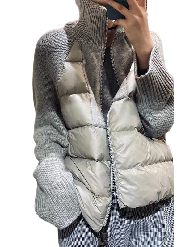 Ladies Parka With Zipper and Turtleneck Style for Winter - Trendy Parka Jacket Ladies