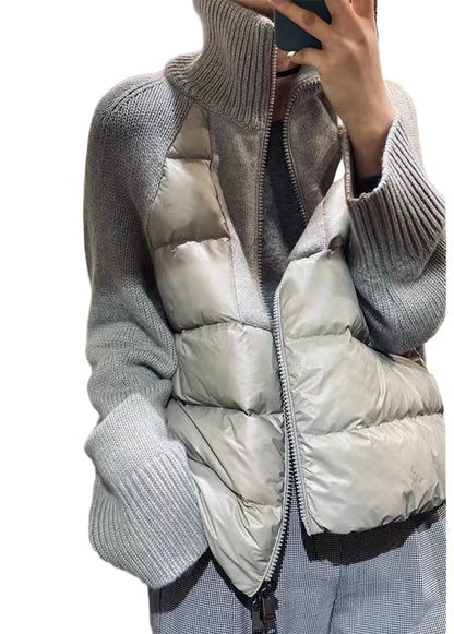 Ladies Parka With Zipper and Turtleneck Style for Winter - Trendy Parka Jacket Ladies