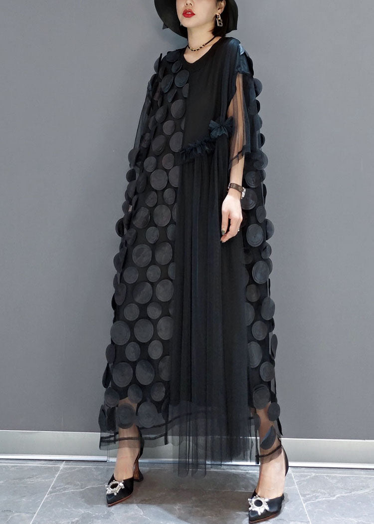 Ladies Party Dress Tulle Asymmetric with Half Sleeves for Wedding and Special Occasions