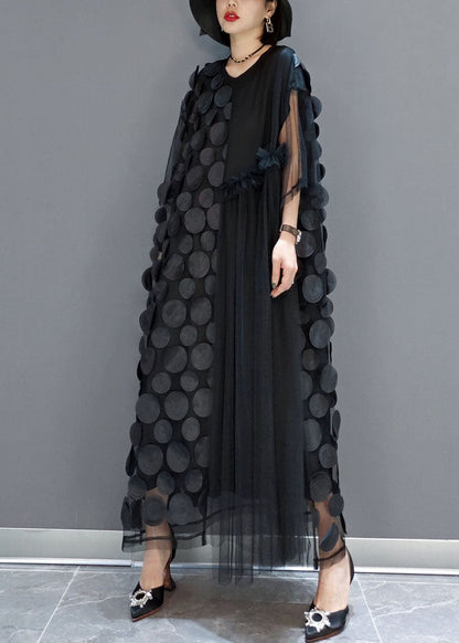 Ladies Party Dress Tulle Asymmetric with Half Sleeves for Wedding and Special Occasions