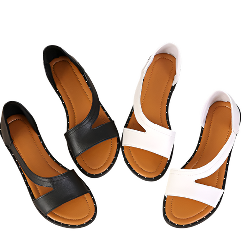 Ladies Sandals Evening Style Premium PU Leather With Adjustable Straps