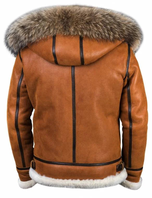 Ladies' Sheepskin Jacket with Fur Cap