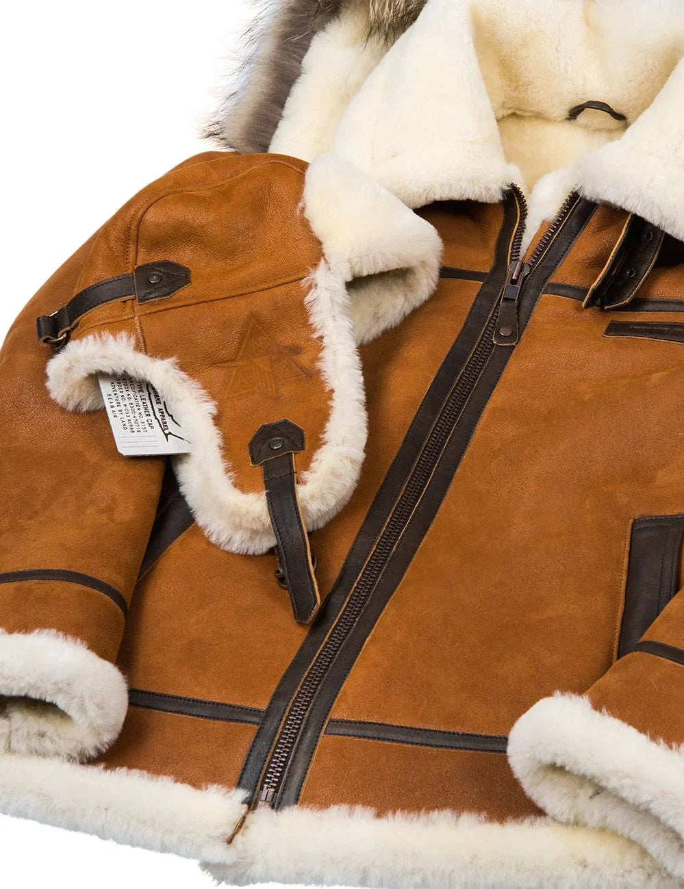 Ladies' Sheepskin Jacket with Fur Cap